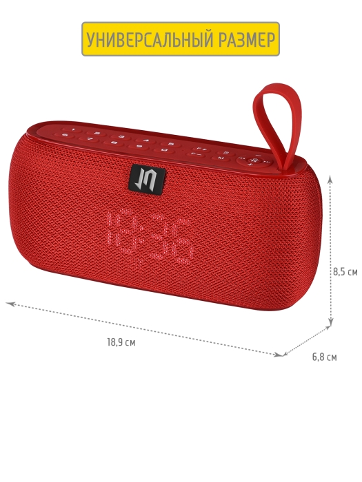 Портативная Bluetooth колонка PBS-90 со встроенными часами и будильником5