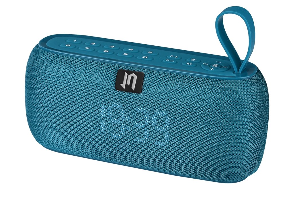 Портативная Bluetooth колонка PBS-90 со встроенными часами и будильником1