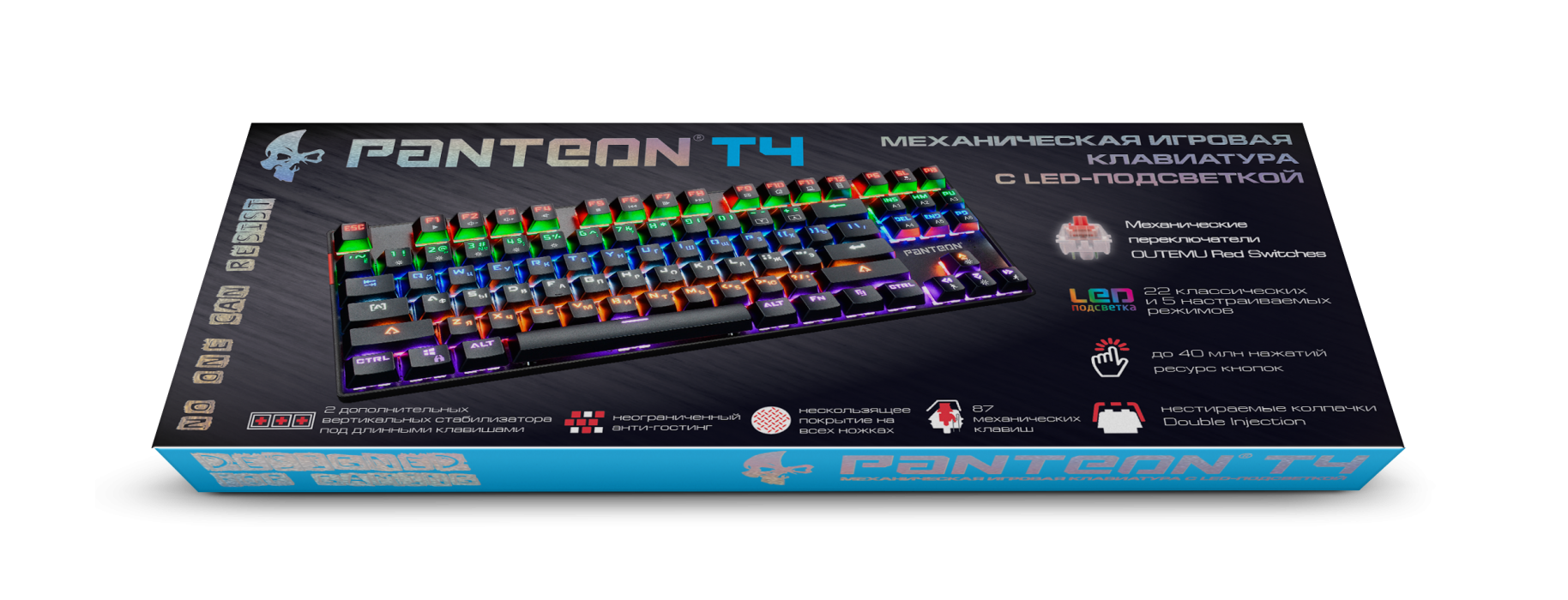 Механическая игровая клавиатура с LED-подсветкой PANTEON T43