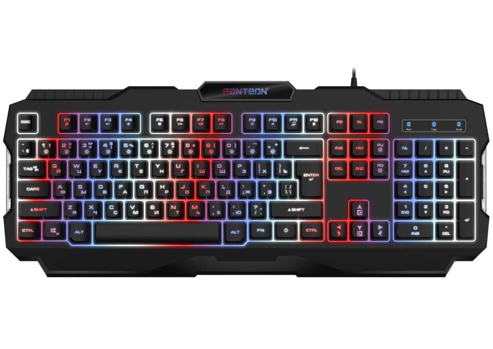 Мембранная игровая клавиатура с зонированной LED-подсветкой RGB LIGHT PANTEON M35012