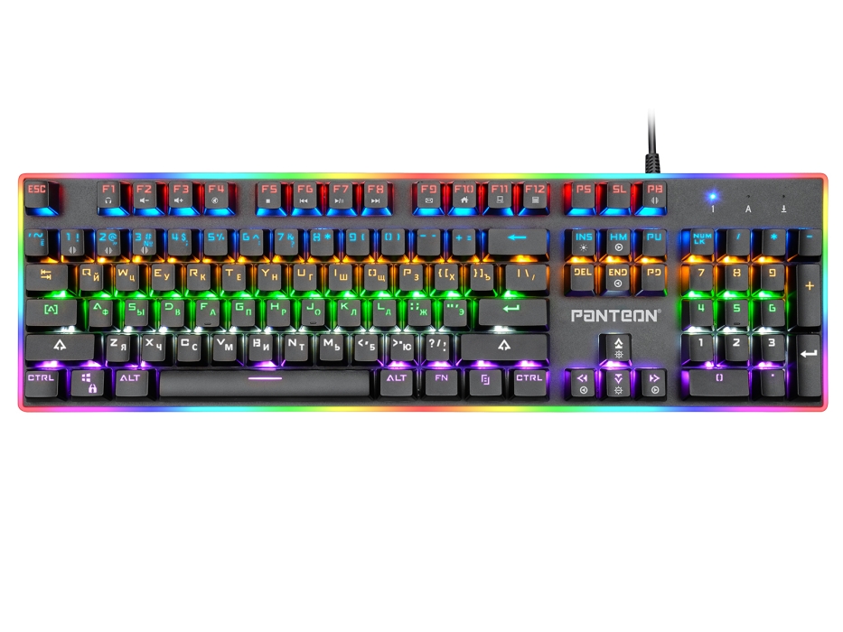 Механическая игровая клавиатура с двухзонной LED-подсветкой PANTEON T83